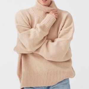 Babaa Turtleneck Sweater Jumper no17 rose